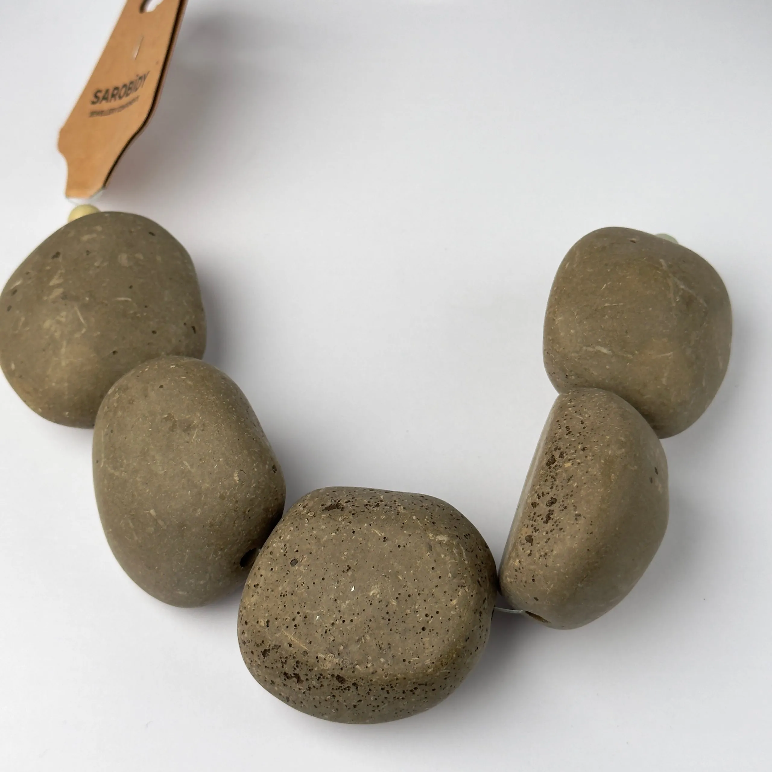 Perle in Resina Tondo Grigio Sasso - 50 mm