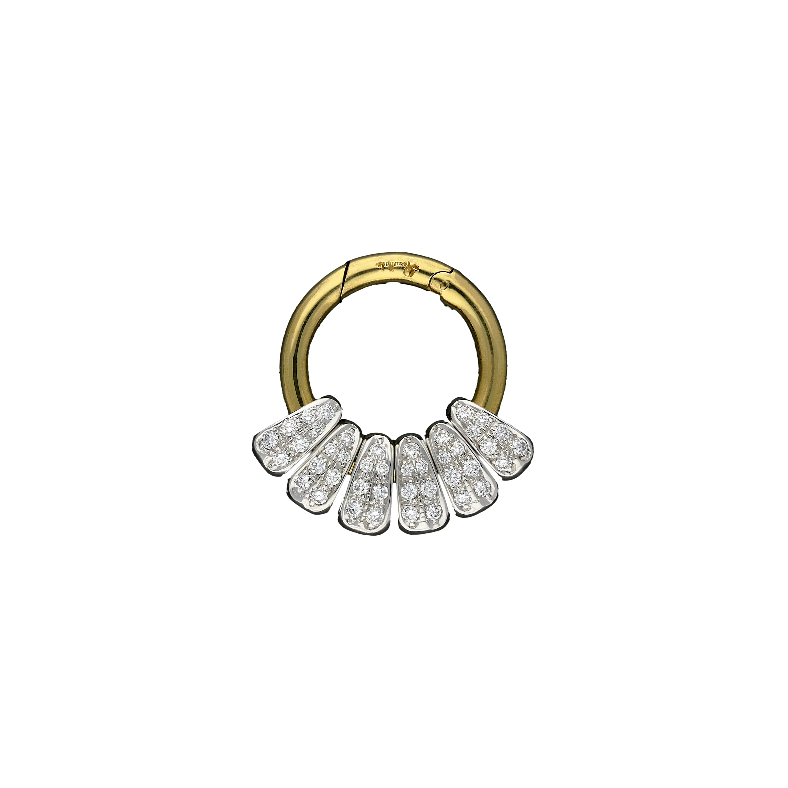 CHIUSURA IN ORO GIALLO E ORO BIANCO CON DIAMANTI - L9102/B - L9102/B