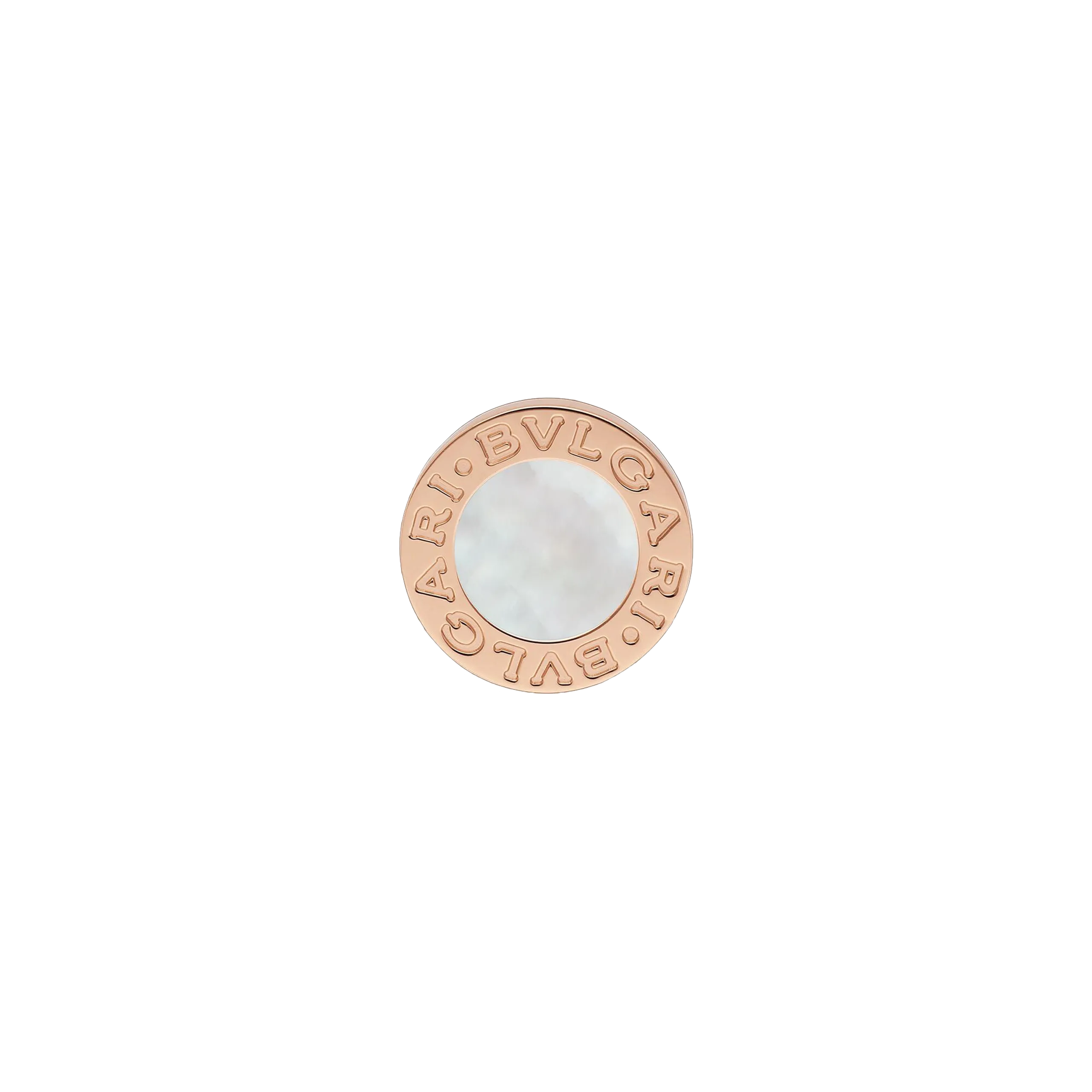 ORECCHINO SINGOLO BVLGARI BVLGARI IN ORO ROSA 18 KT E MADREPERLA - OR858332 - OR858332