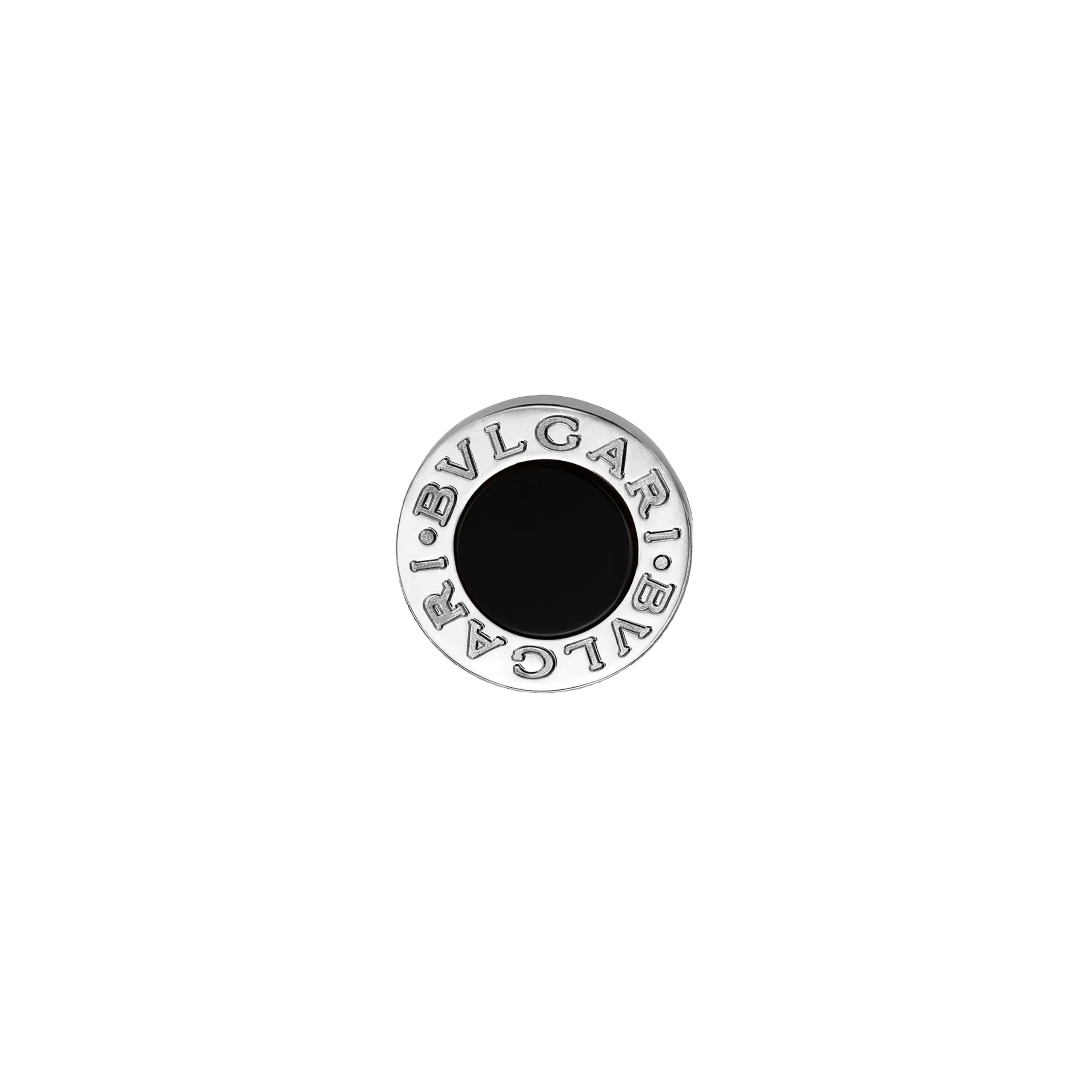 ORECCHINO SINGOLO BVLGARI BVLGARI IN ORO BIANCO 18 KT E ONICE - OR858583 - OR858583