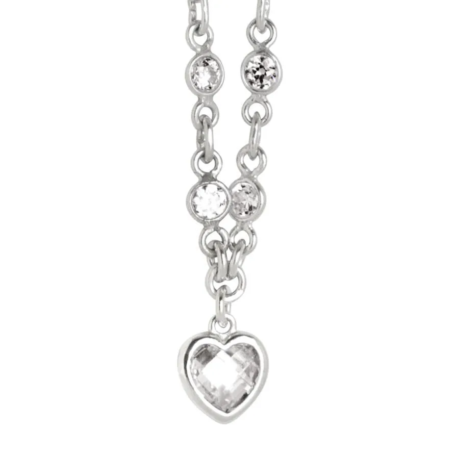Collana in argento con zirconi crystal