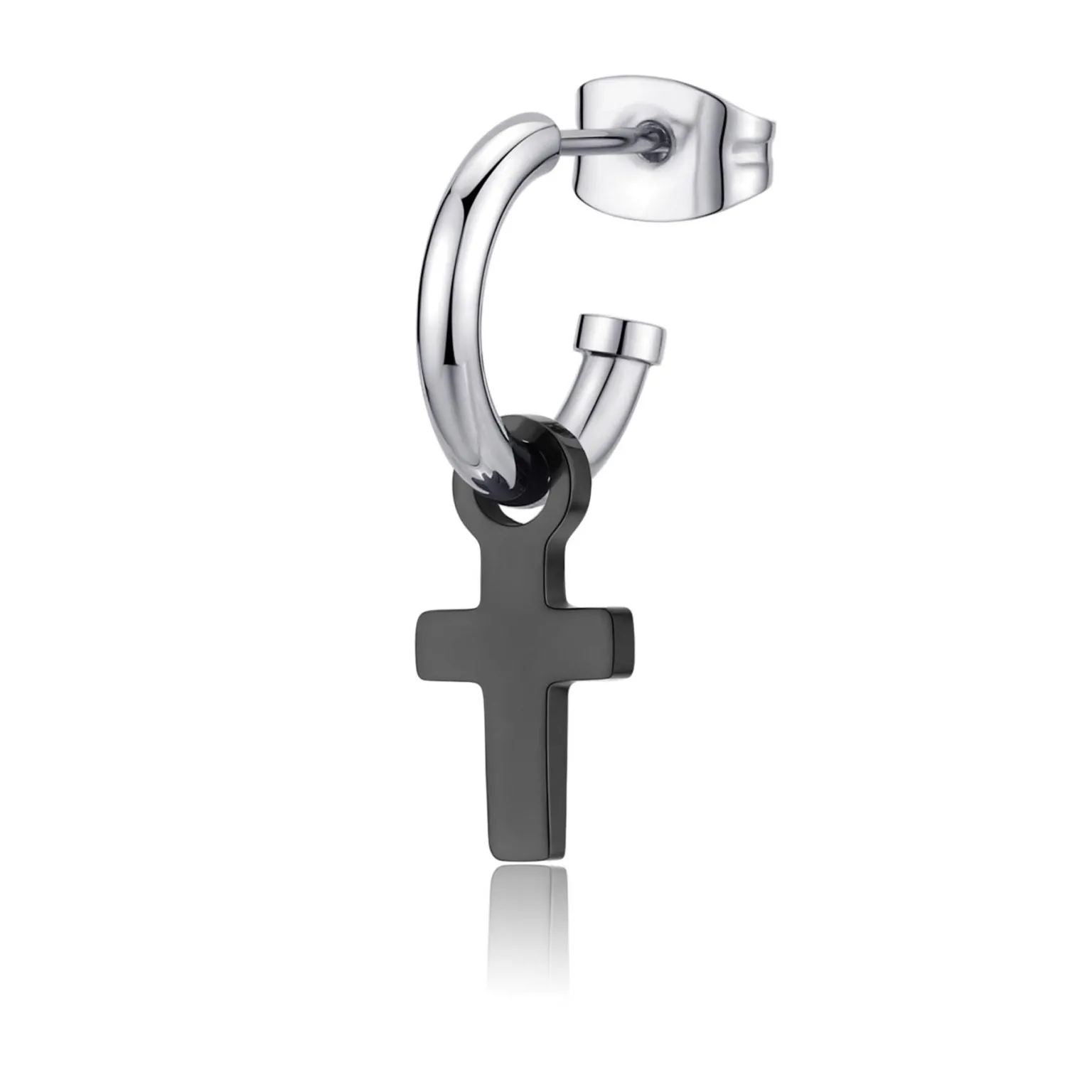 Orecchino S'Agapò Uomo SNAP Croce