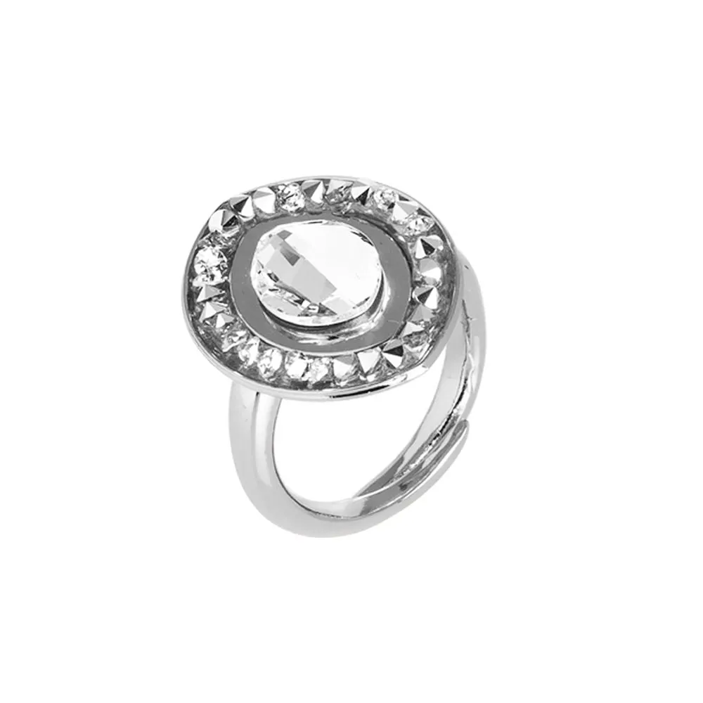 Anello navette con cristallo Swarovski