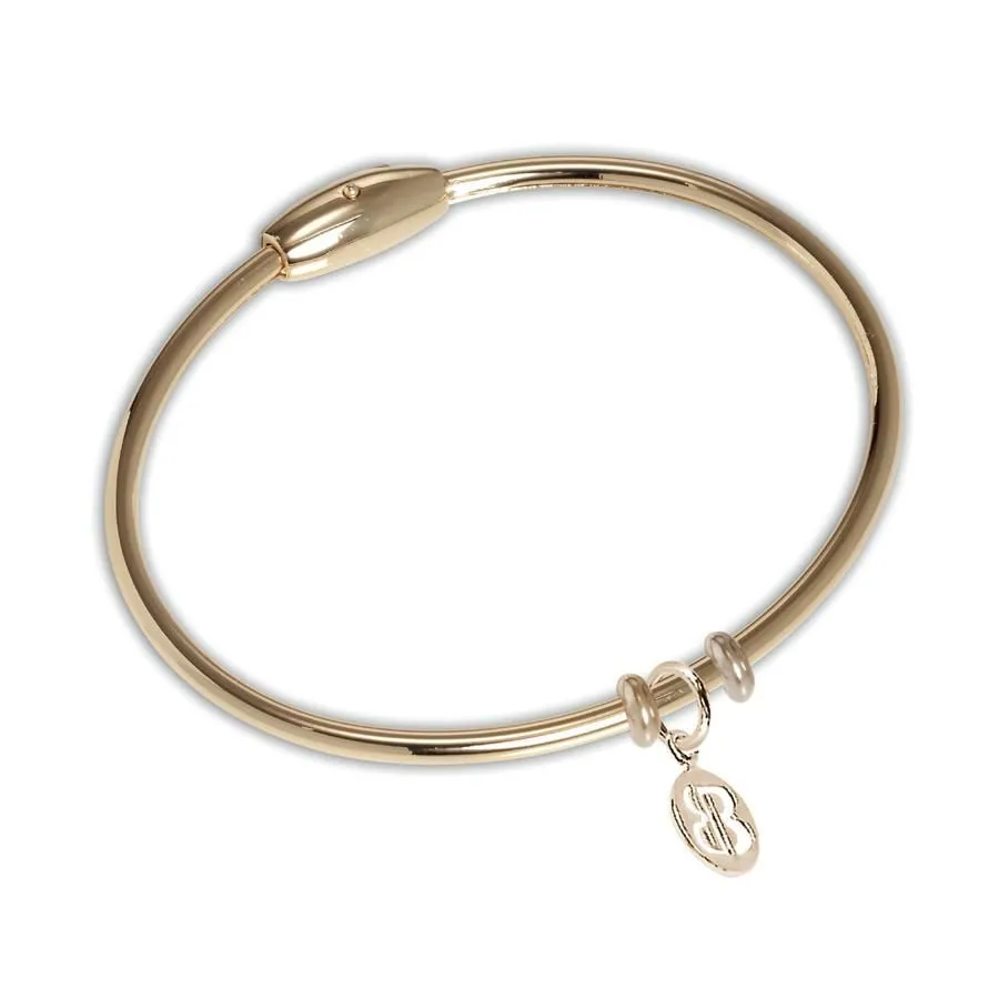 Bracciale rigido placcato oro giallo