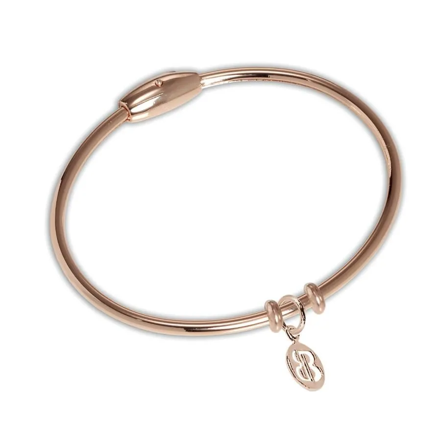 Bracciale rigido placcato oro rosa