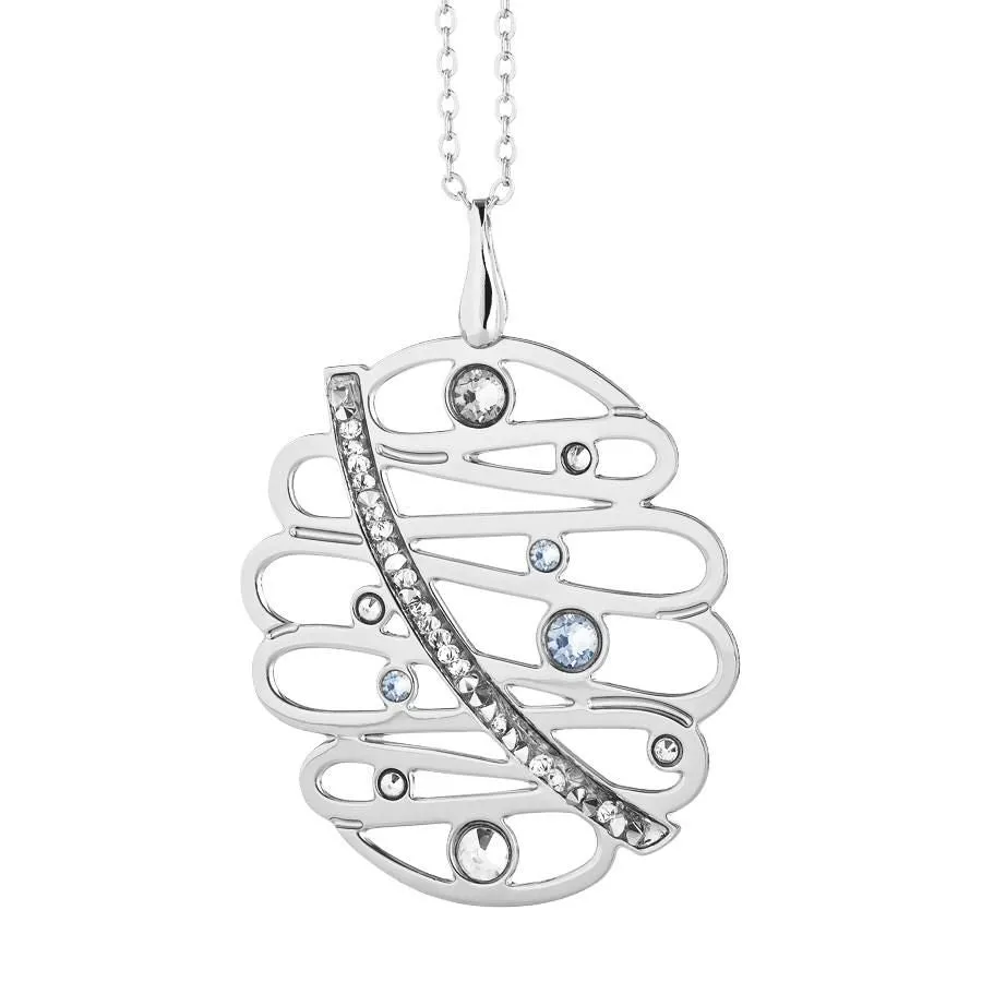 Collana con pendente e crystal rock