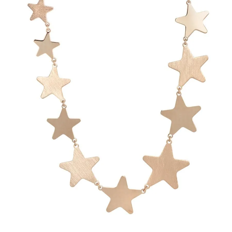 Collana rosata con stelle degradè