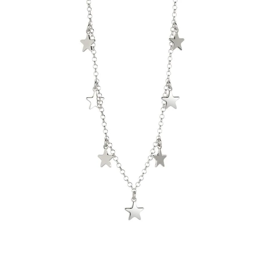 Collana con stelline pendenti lisce