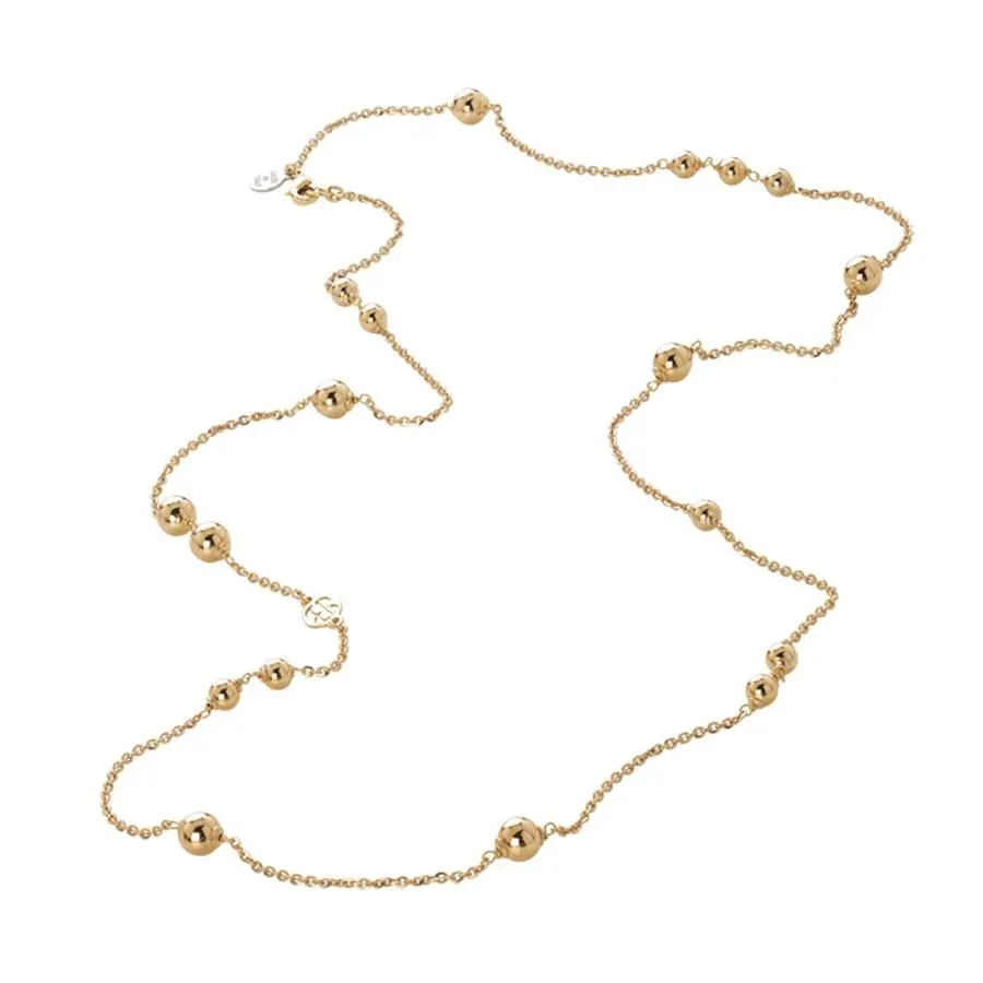 Collana con sfere dorate