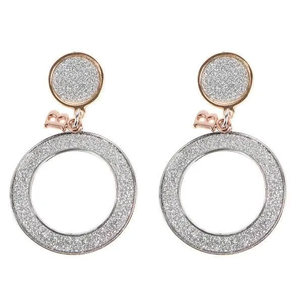 Orecchini bicolor pendenti, misura piccola