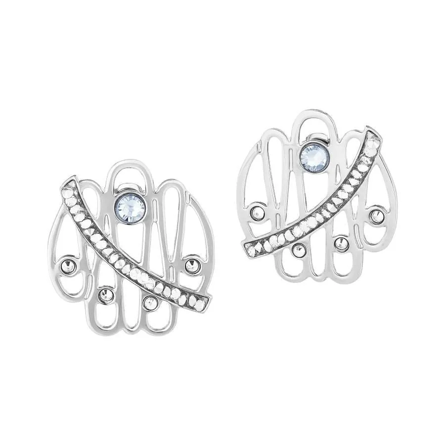 Orecchini a lobo con crystal rock