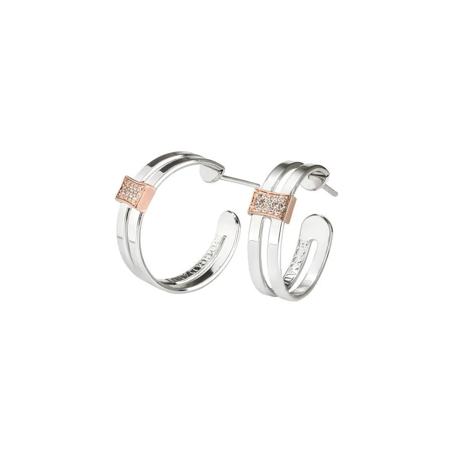 Orecchini a cercio con zirconi