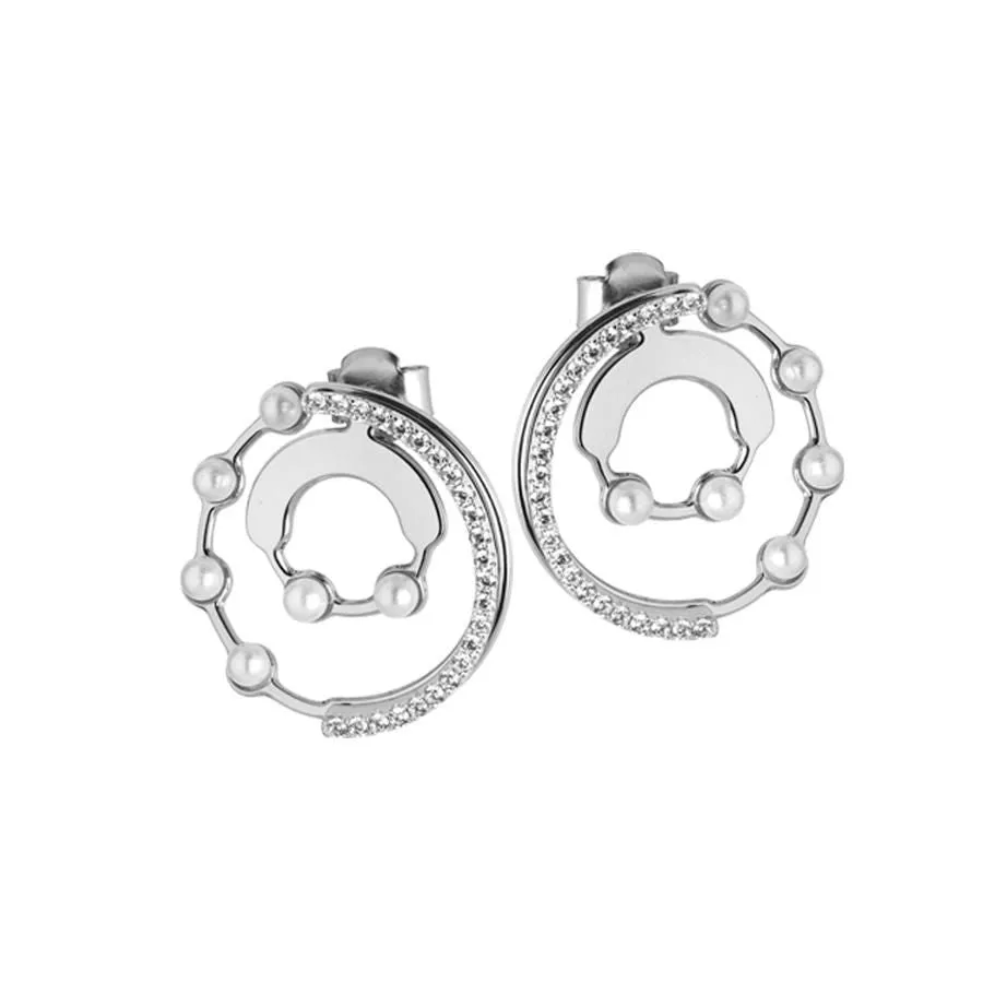 Orecchini a lobo multicentrici con Swarovski e zirconi