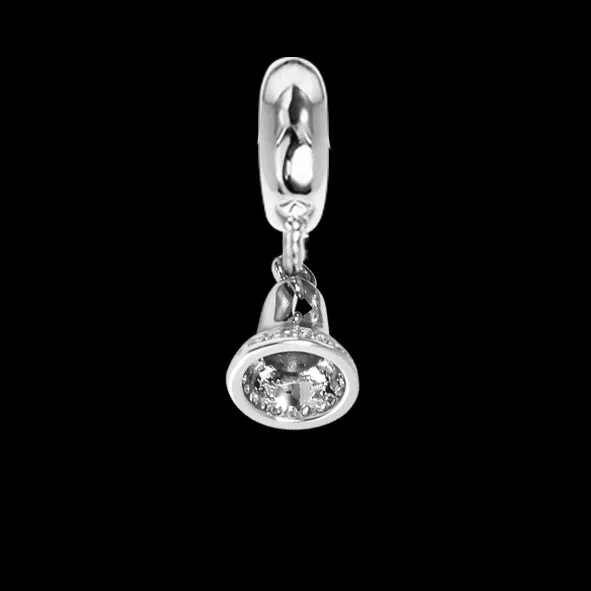 Charm con campanella di zirconi