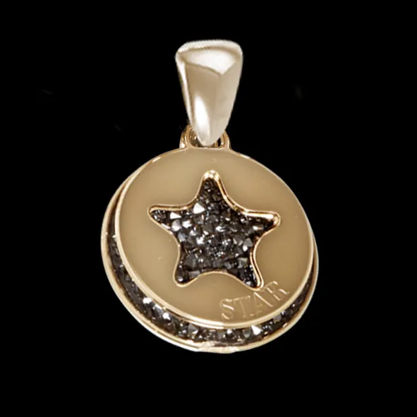 Charm con tappetino Swarovski cristal rock bermusa blu e stella