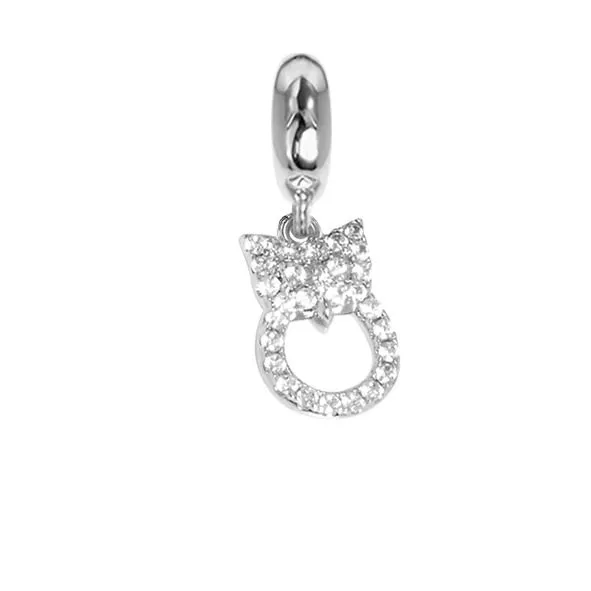 Charm di zirconi a forma di gufetto