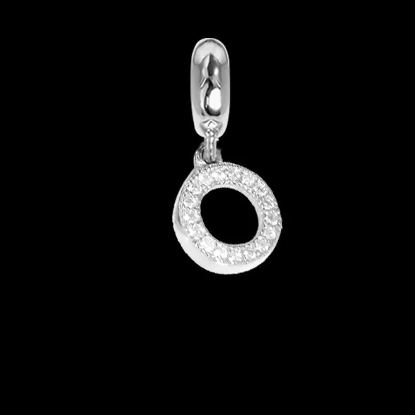 Charm a forma di cerchio con zirconi