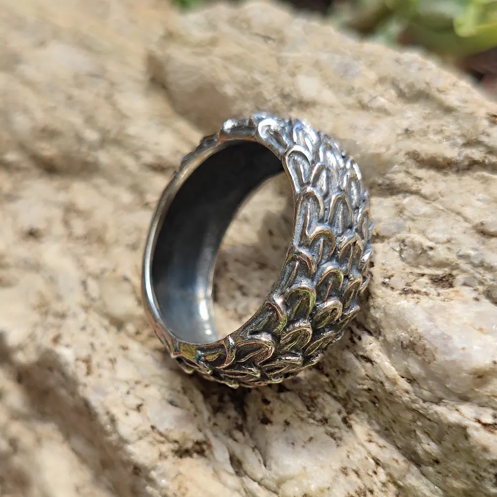 925 Silver Ring with Plumage - BHARATPUR