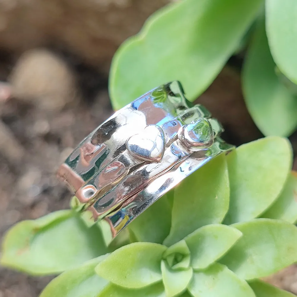 925 silver ring with heart - TULSAGHAT