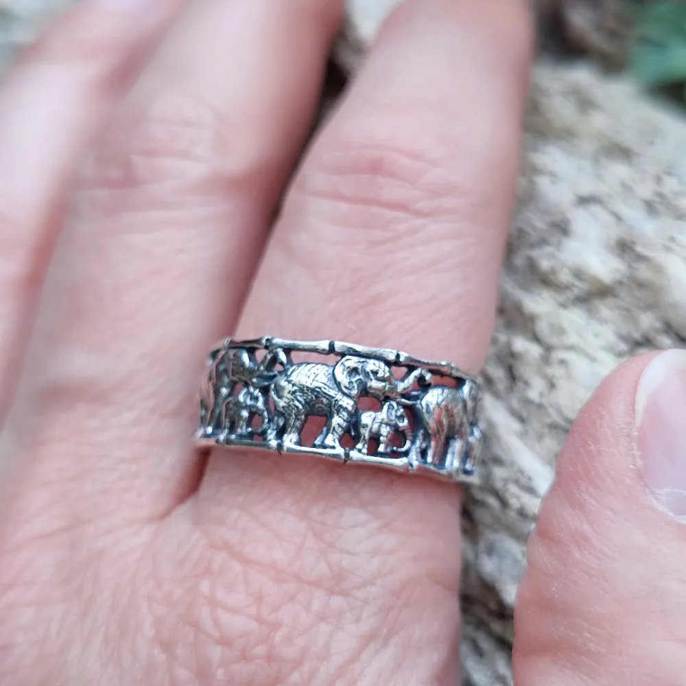 Elefantenring aus 925er Silber – KANOI