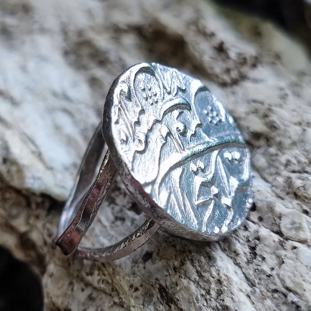 Handgefertigter Ethno-Ring aus 925er Silber – KHED