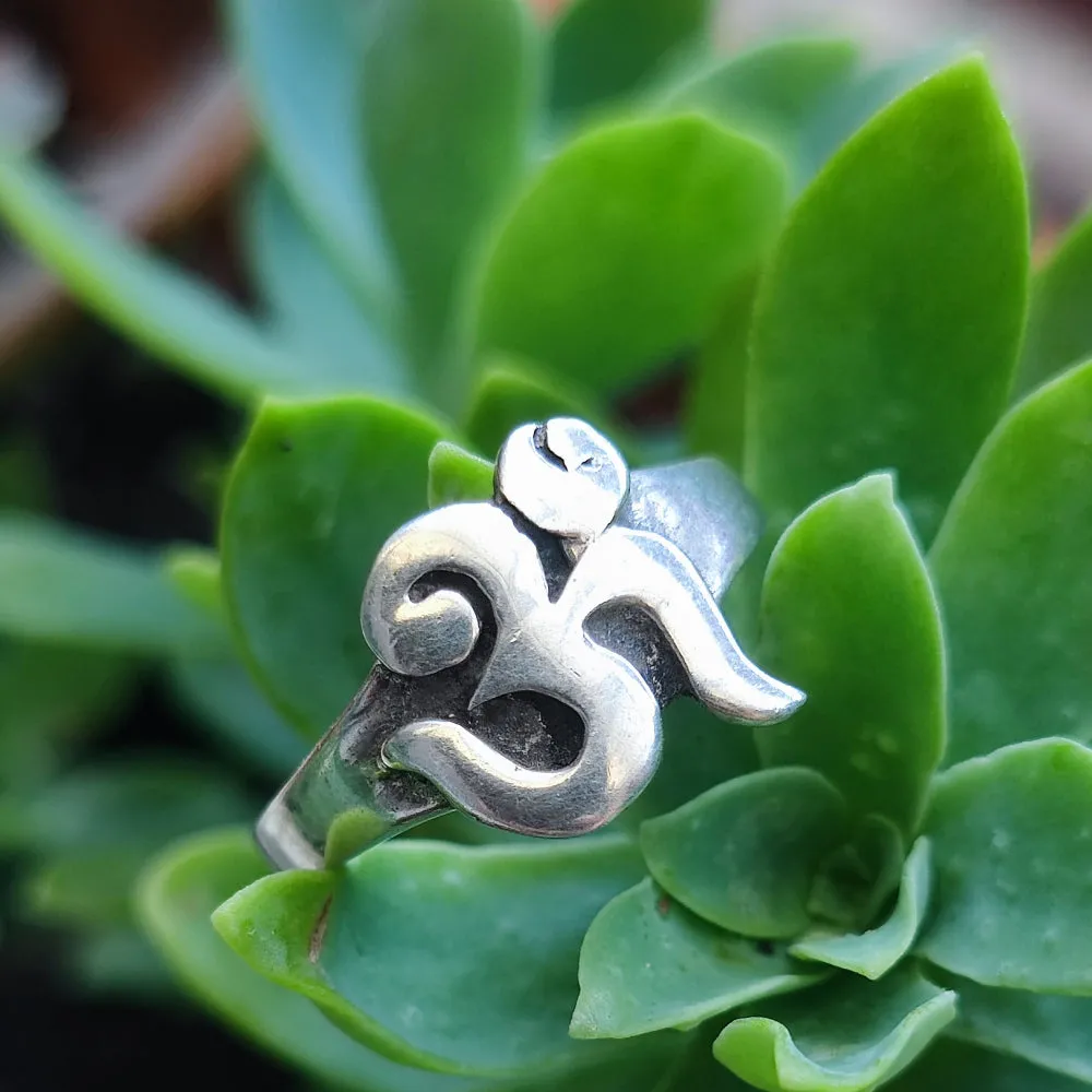 925 Silver Ring with OM - PAVAGADA