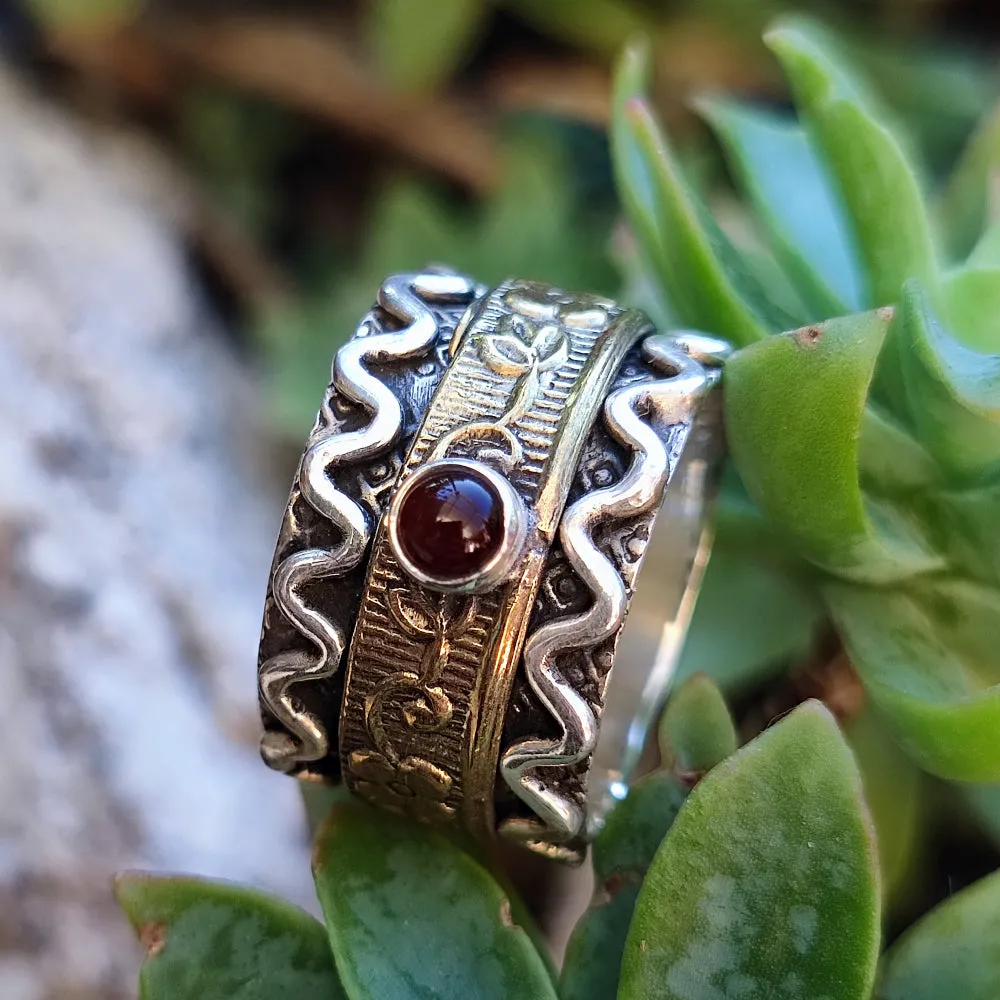 Anti-Stress-Band RING aus 925er Silber - MORA