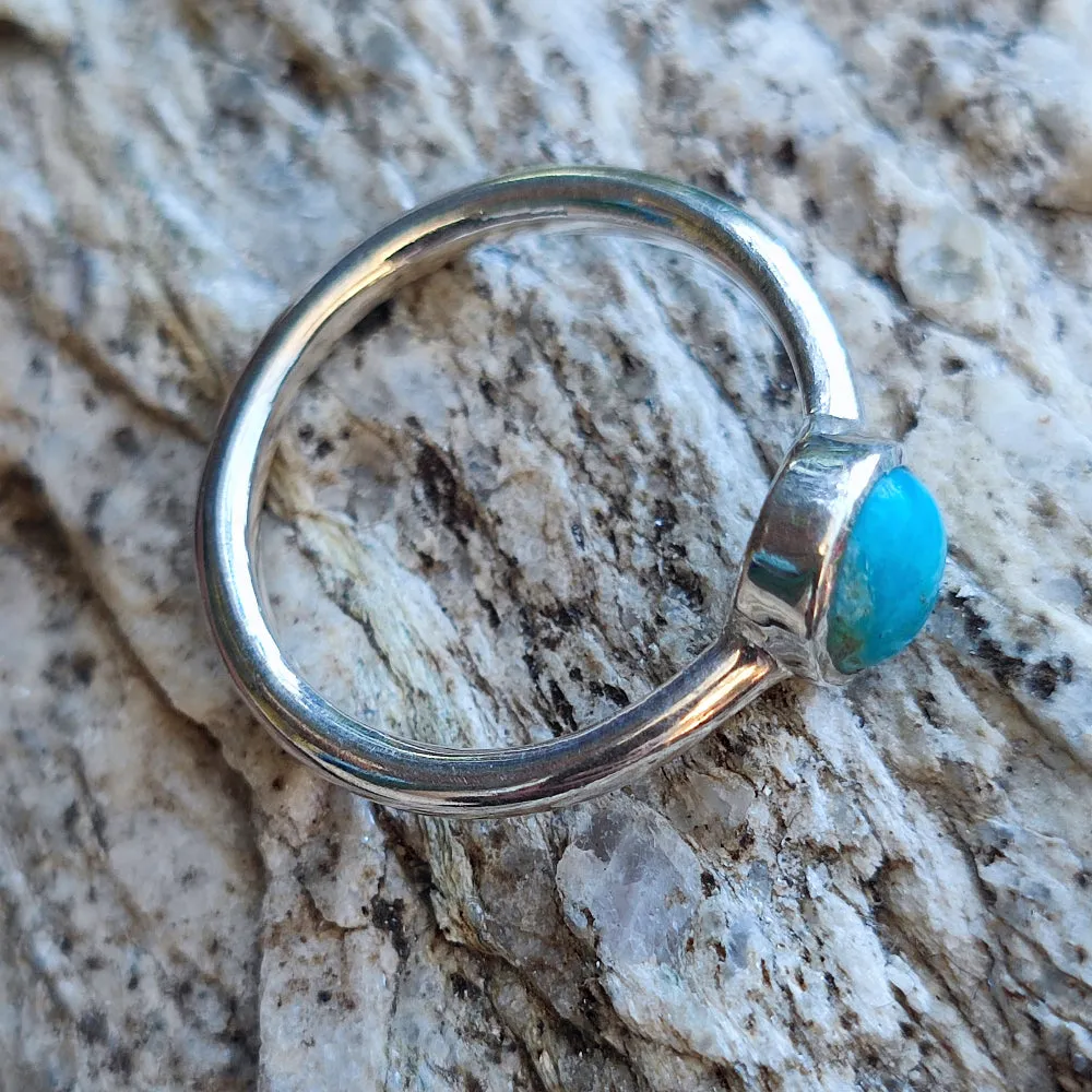 Ethnischer Ring mit Stein aus 925er Silber - PATHKAN