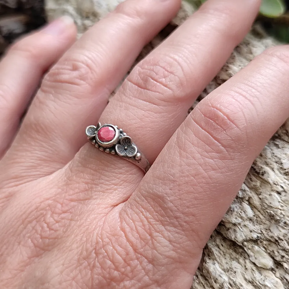 Ethnischer Ring mit Stein aus 925er Silber - THEHEN