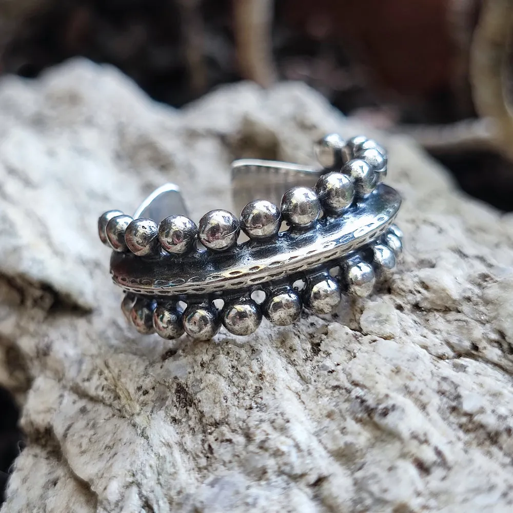 Ethnischer Ring aus 925er Silber - POKARAN