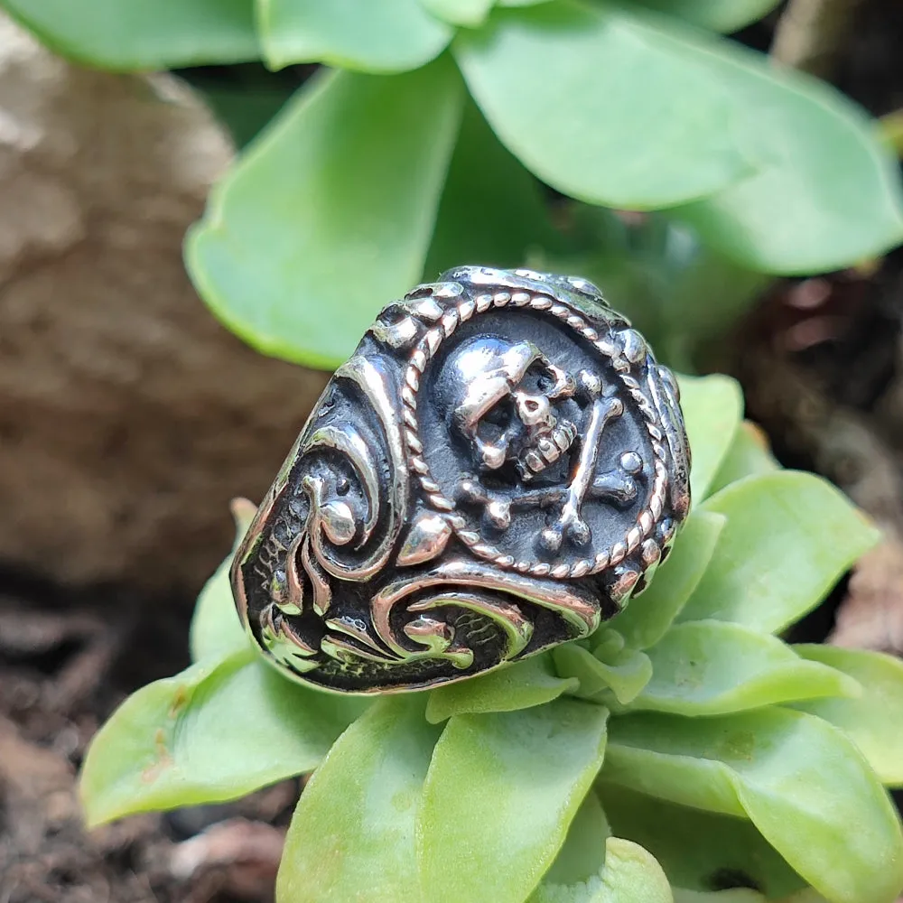 925 silver ring with skull - MAJAGAT