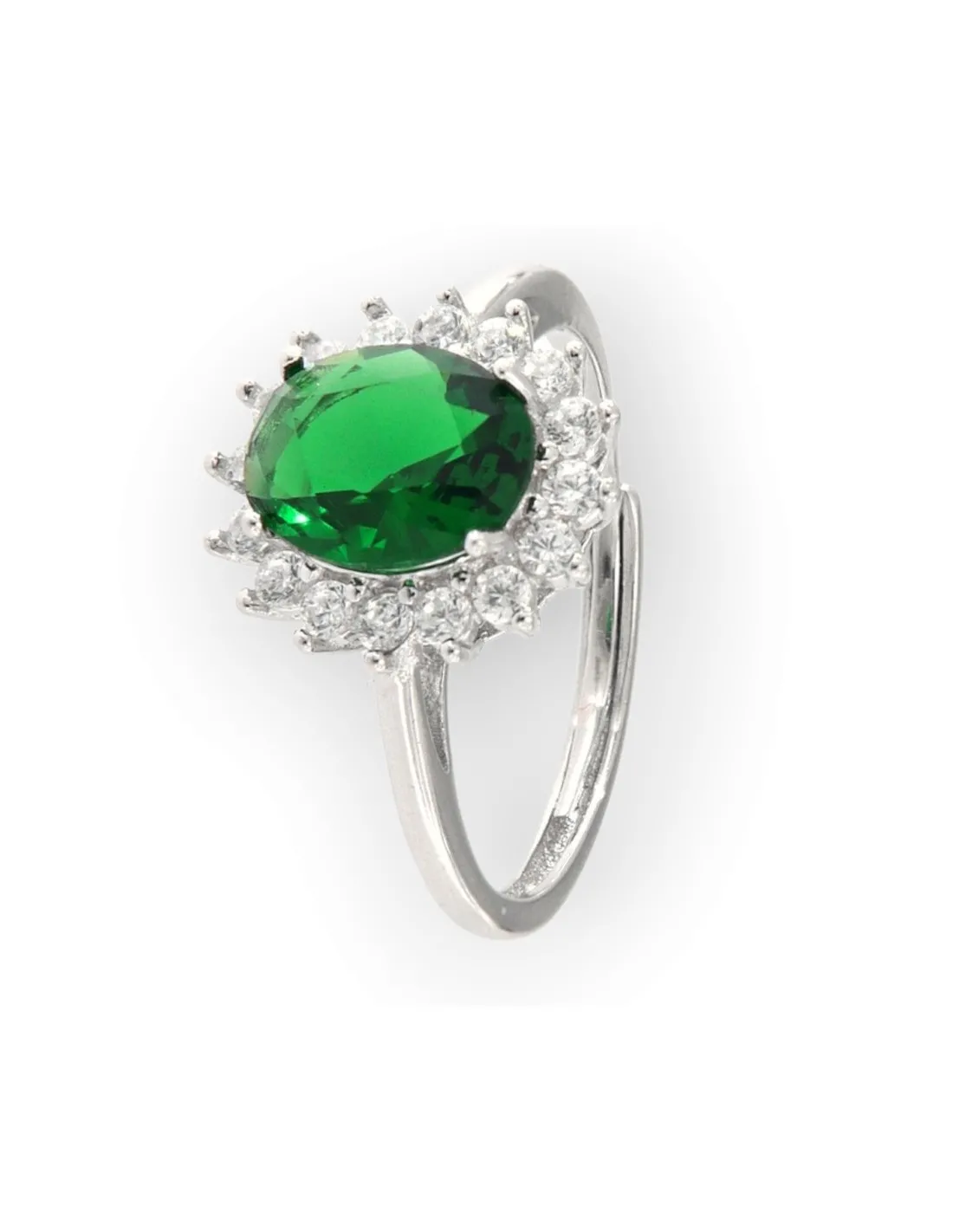 ANELLO ARGENTO RODIATO PRINCIPESSA