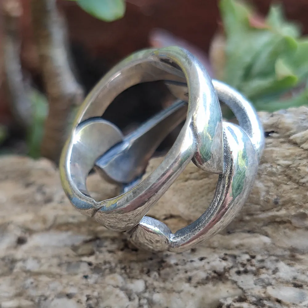 Handmade 925 Silver Chain Ring - LOUIS