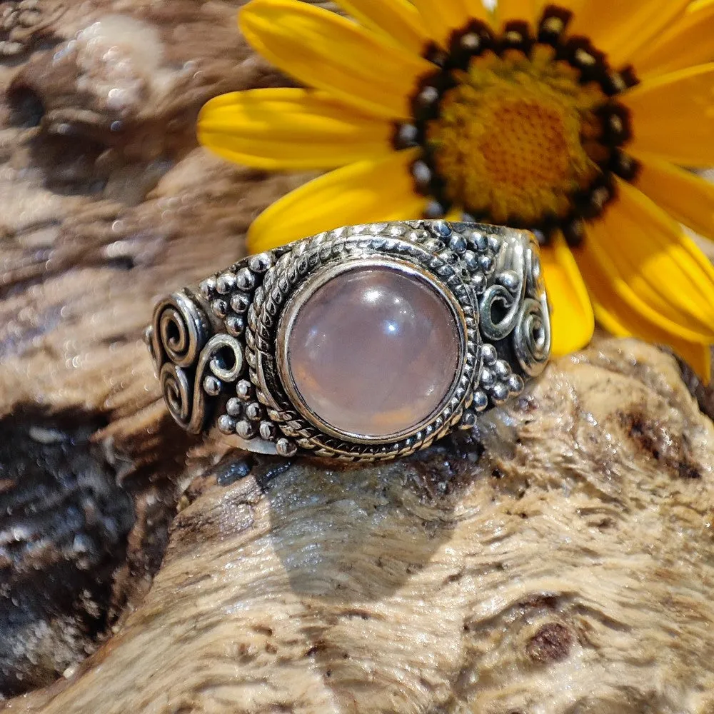 Ethnic ring with stone in 925 silver - IONOS