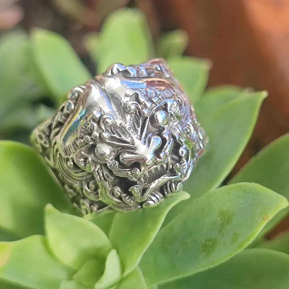 925 silver ethnic band ring - BARONG