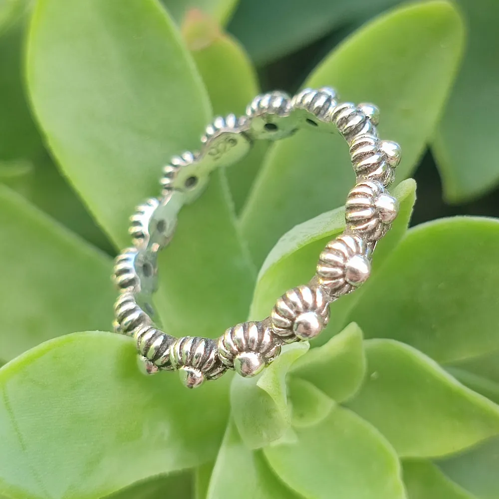 925 Silver Flower Ring - FLOWER