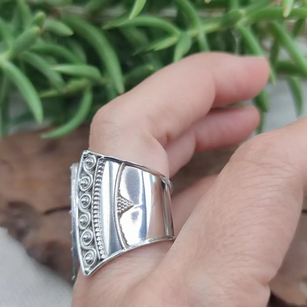Handmade 925 Silver Band Ring - DHAMDHA