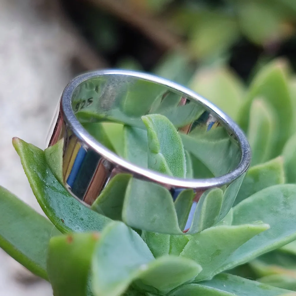 Glatter Bandring aus 925er Silber - GUNAUR