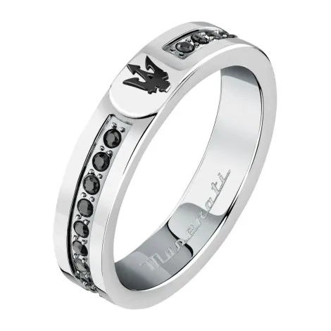 Anello Maserati Acciaio e Zirconi JM423AVD30025