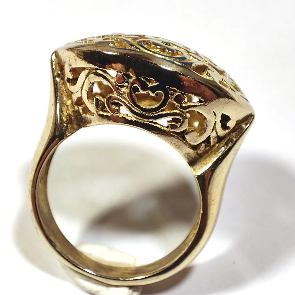 BAROQUE BRASS RING - COUNT