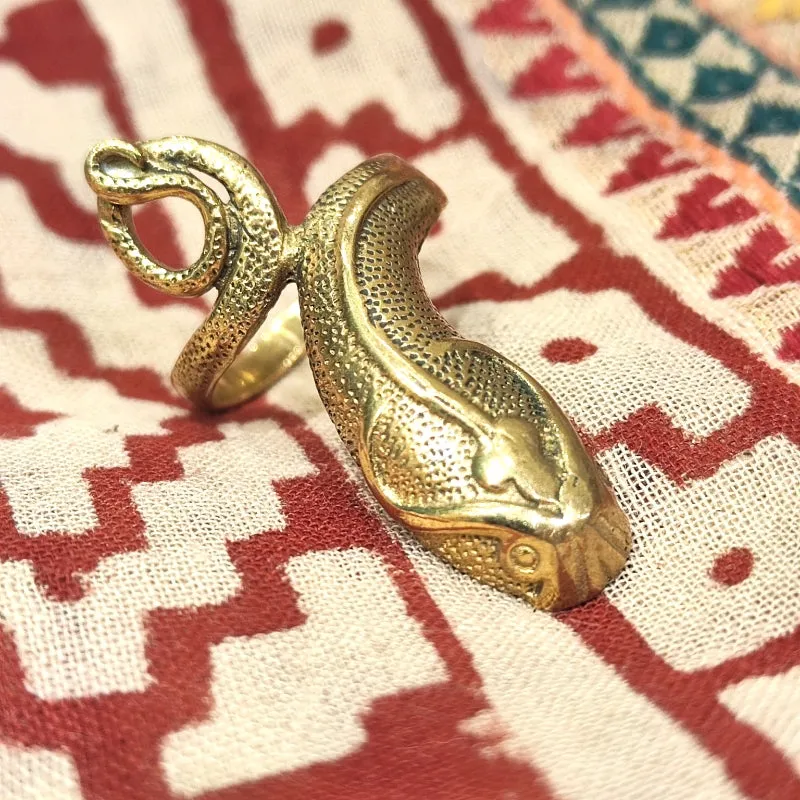 ANELLO SERPENTE KAMALA in argento 925 ANELLO artigianale