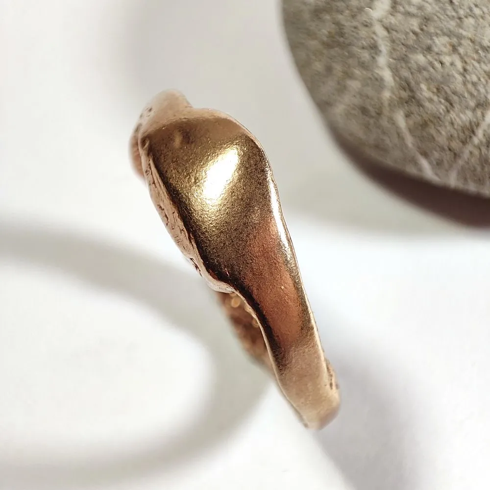 SOLOTE bronze ring for women or men size 21