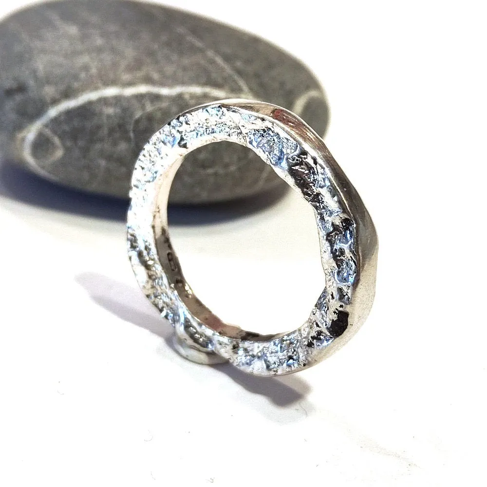SOLOTE ring size 27 in silver for women or men