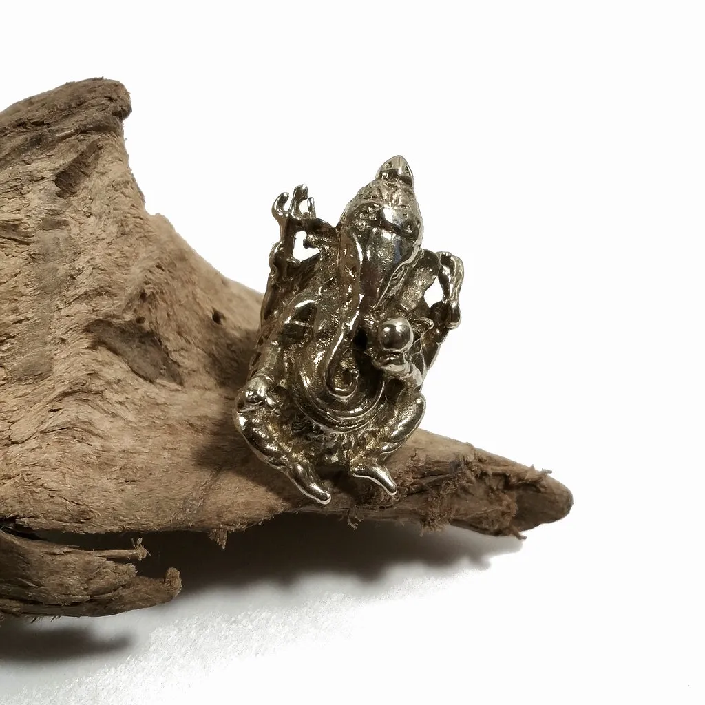 ANELLO ETNICO in ottone con GANESH
