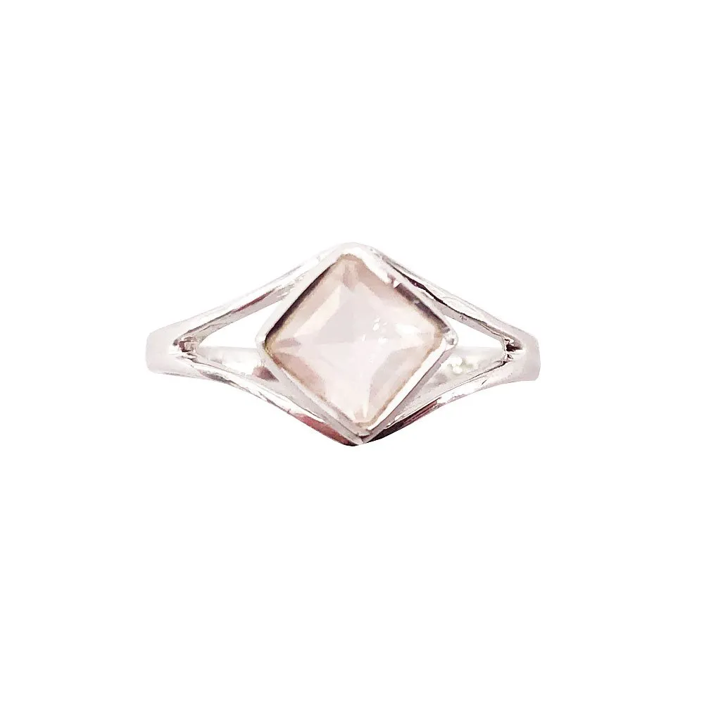 Anello Quarzo Rosa “Elisabeth” – Argento 925