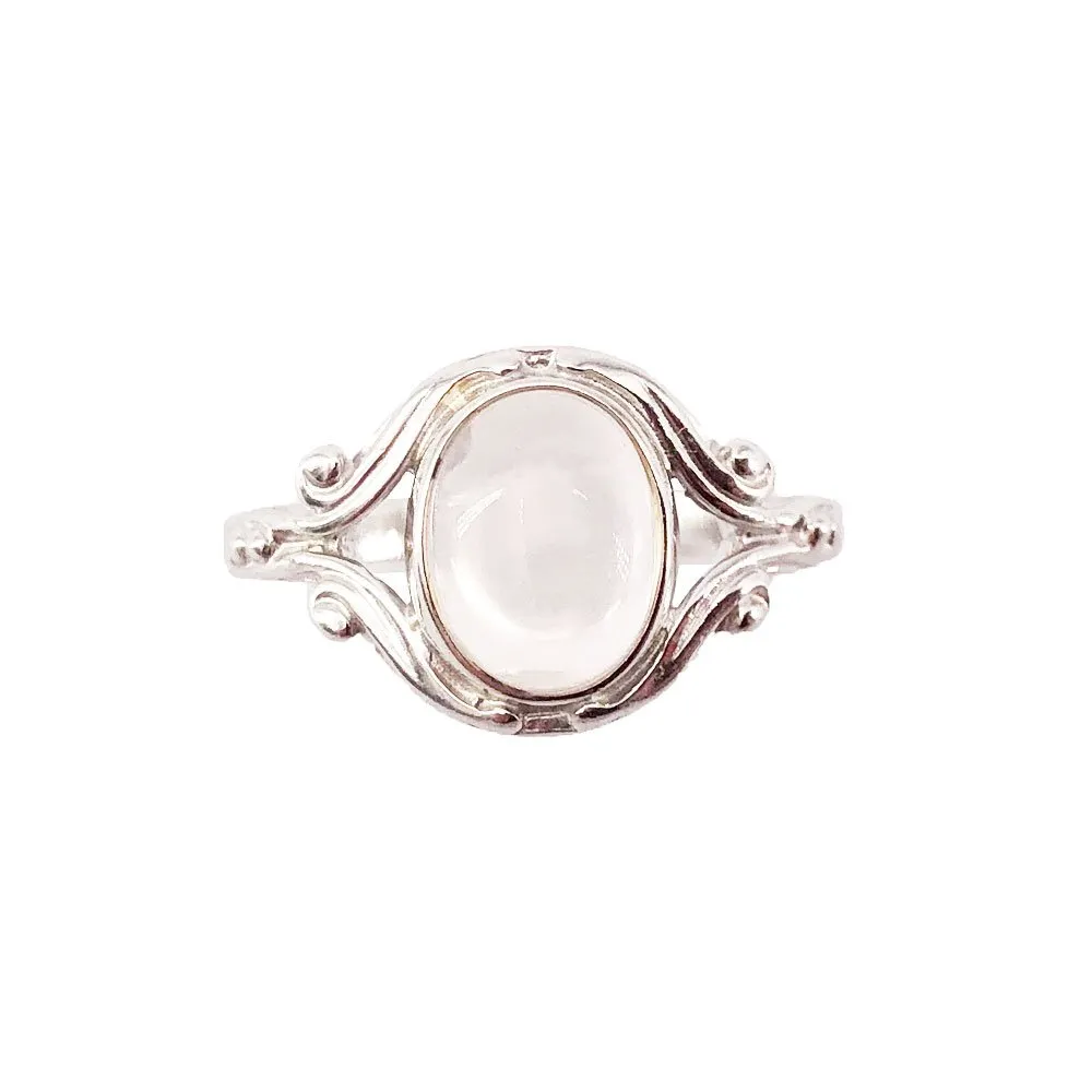 Anello Quarzo Rosa “Honorine” – Argento 925