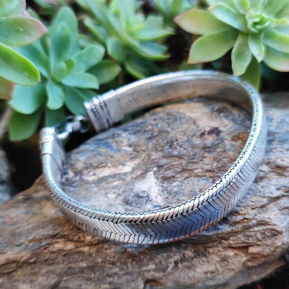 Bracciale Snake argento 925 piatto - DHOAR