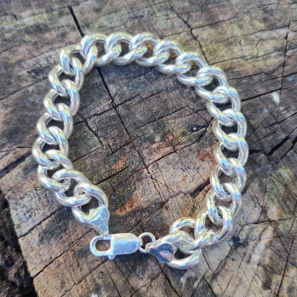 Groumette-Kettenarmband aus 925er Silber – AGNESE