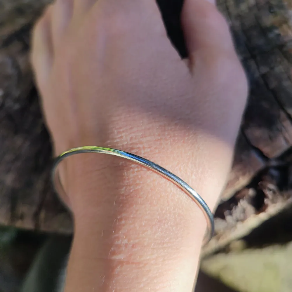 Glattes Kreisarmband aus 925er Silber – GANSAUR