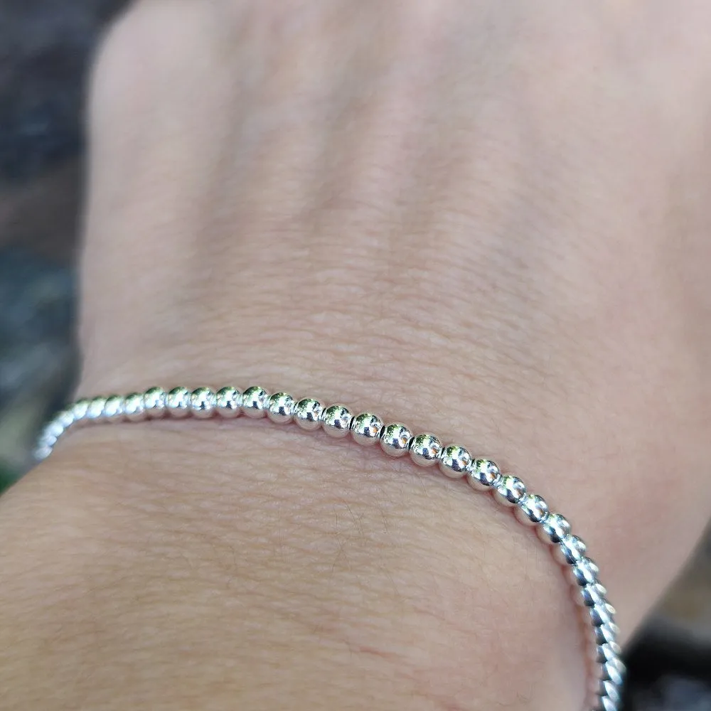 BRACELET handcrafted shiny spheres - KINKEL